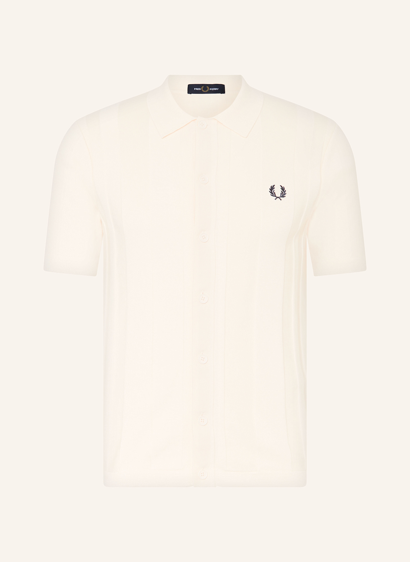 

Трикотажная рубашка обычного кроя Fred Perry, бежевый
