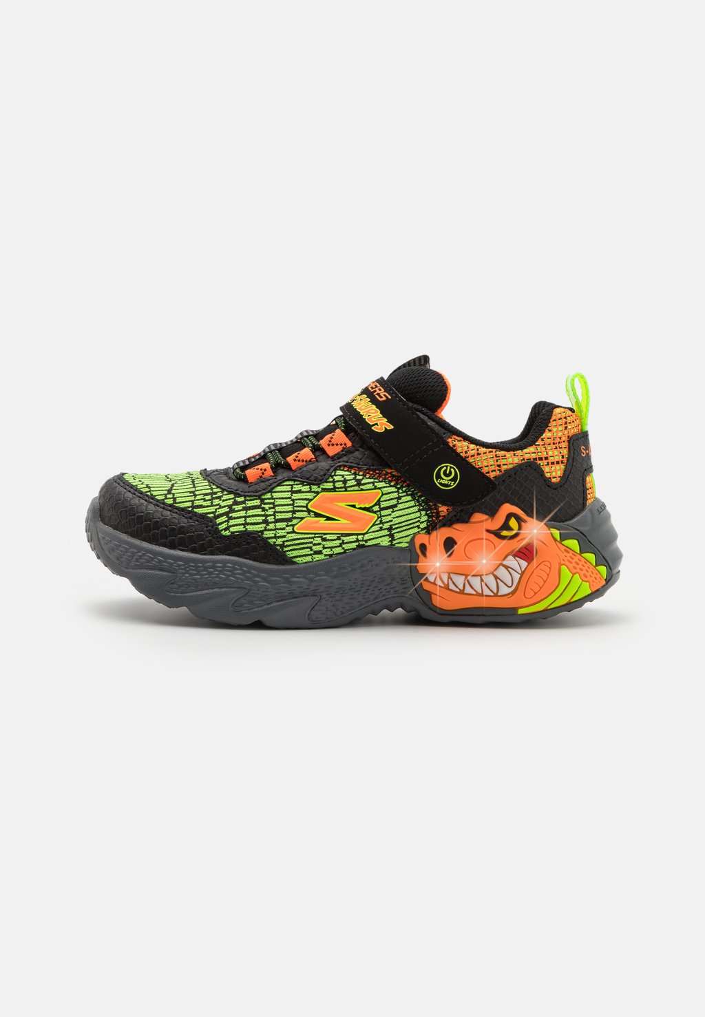 

Кроссовки низкие DINO LIGHTS UNISEX Skechers, цвет black/orange/green