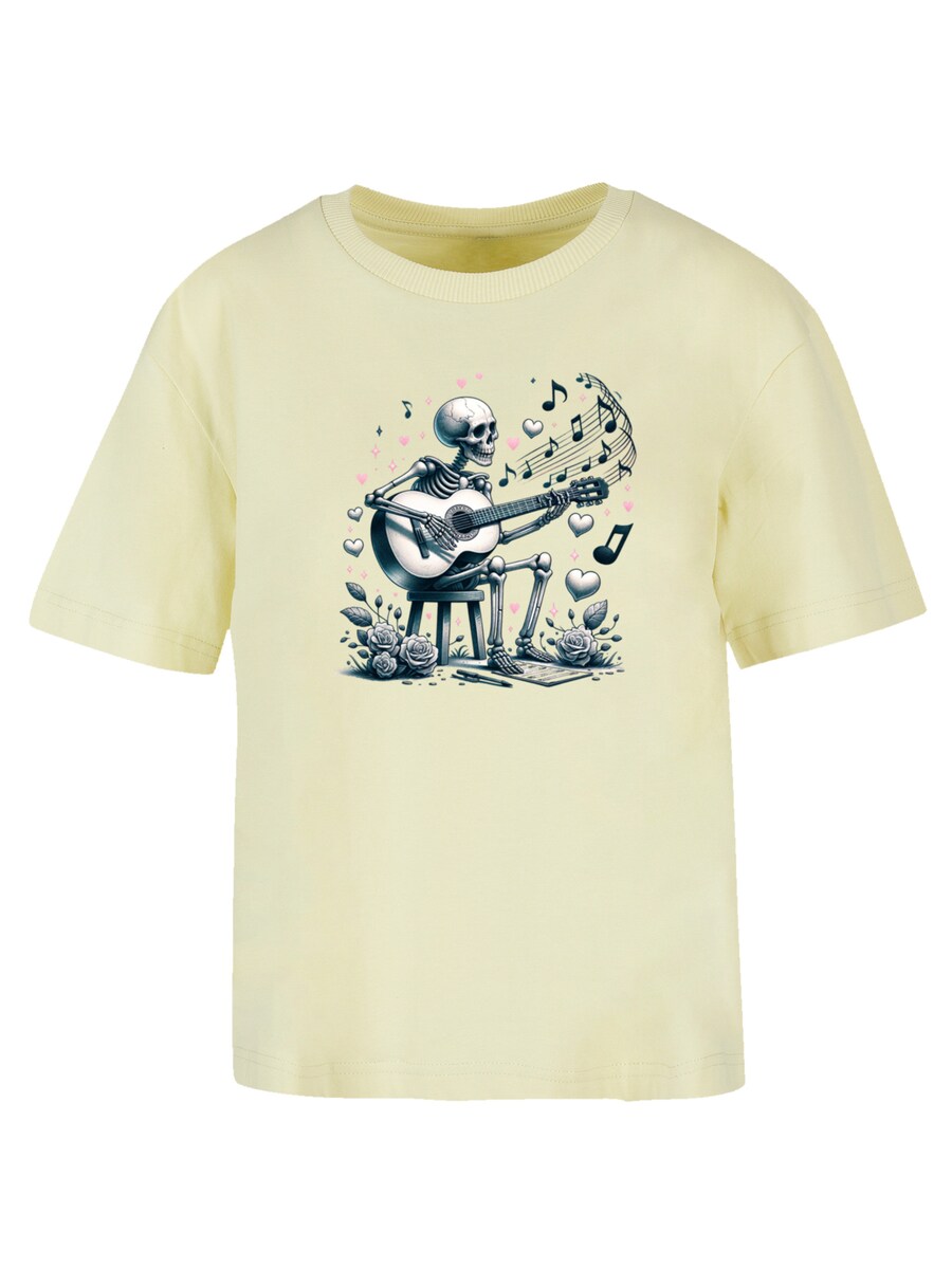 

Футболка F4NT4STIC Skelett Spielt Gitarre, Musik, Liebe, Light yellow