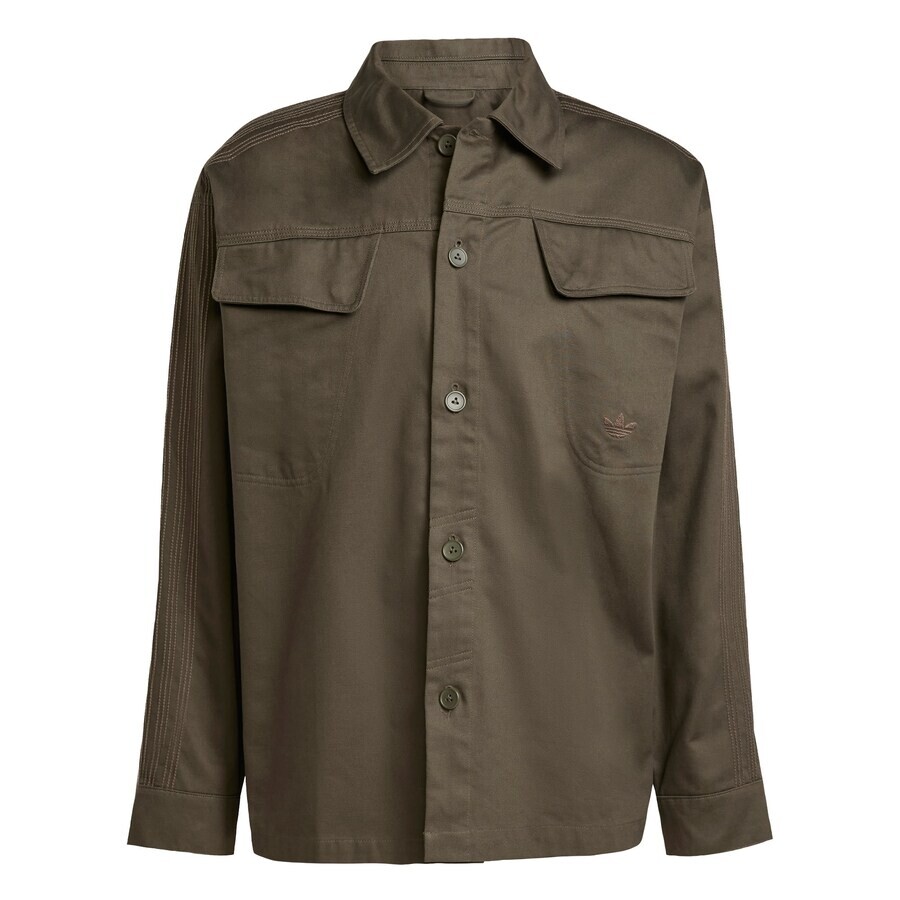 

Повседневная рубашка ADIDAS ORIGINALS Comfort fit Button Up Shirt Essentials, зеленый