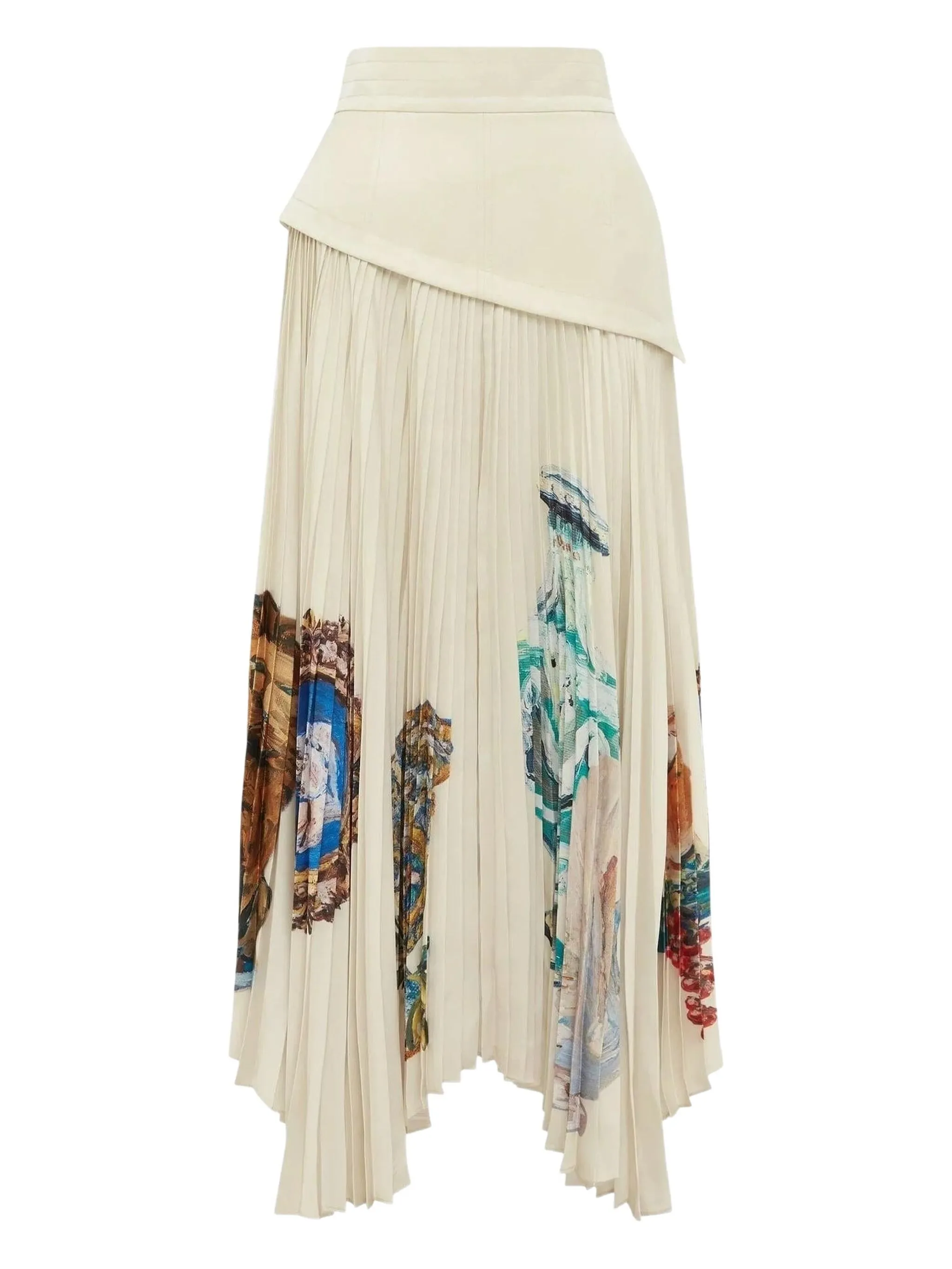 

Плиссированная юбка Orazio Alemais, белый