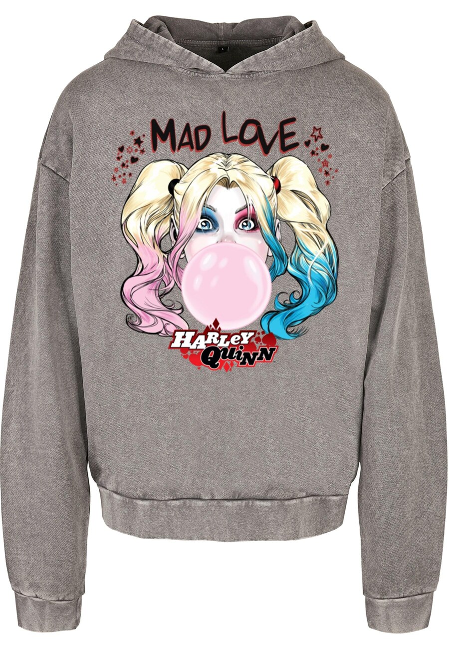 

Толстовка с капюшоном ABSOLUTE CULT Sweatshirt Batman - Harley Quinn Mad Love, графитовый