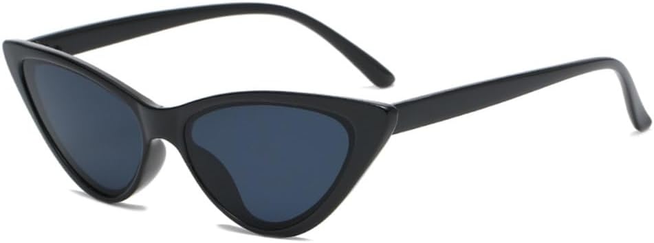 

Женские солнцезащитные очки 2027 года, маленькие, винтажные, черные, «кошачий глаз», женские солнцезащитные очки для путешествий, с защитой от УФ-излучения UV400 MTZJH, Black