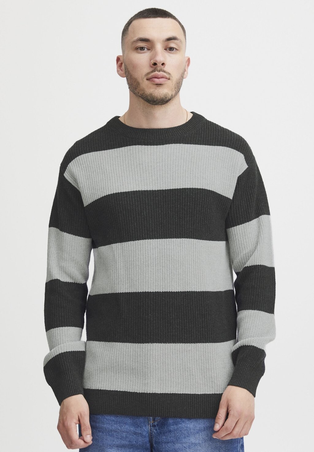 

Вязаный свитер Solid, цвет dark grey melange