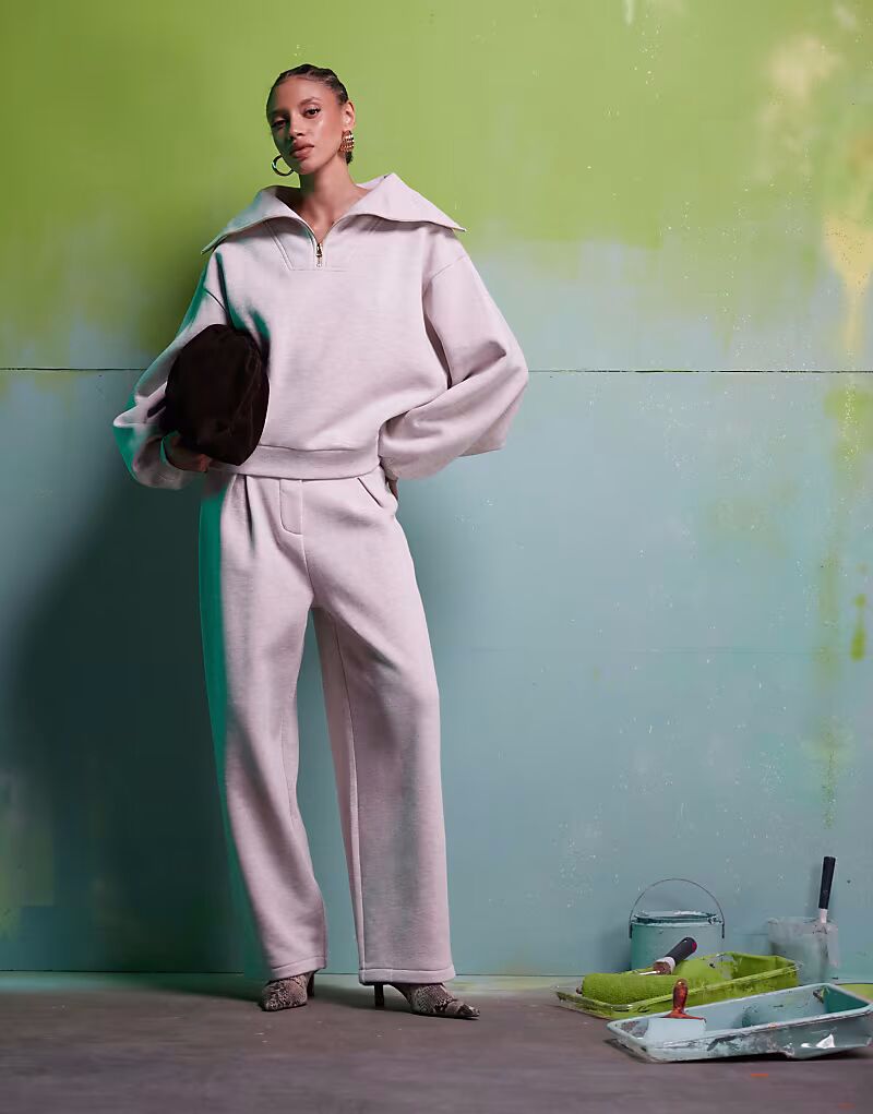

Спортивные брюки-кроссовки ASOS DESIGN Coord в цвете «овсянка»