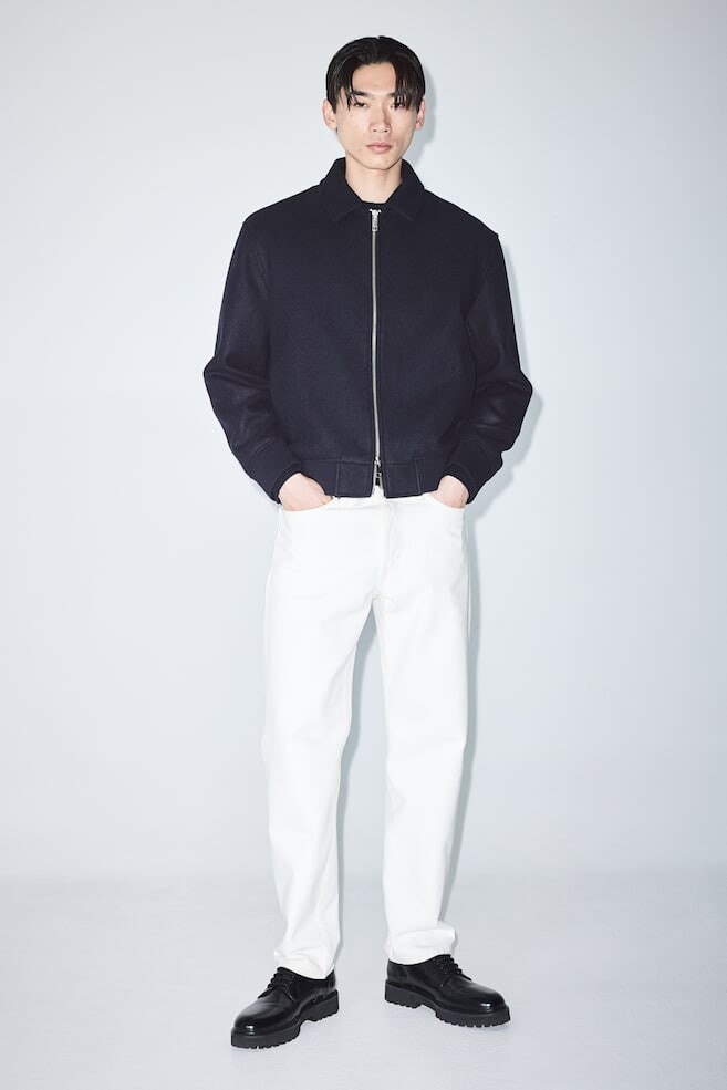 

Жакет из смесовой шерсти H&M, синий