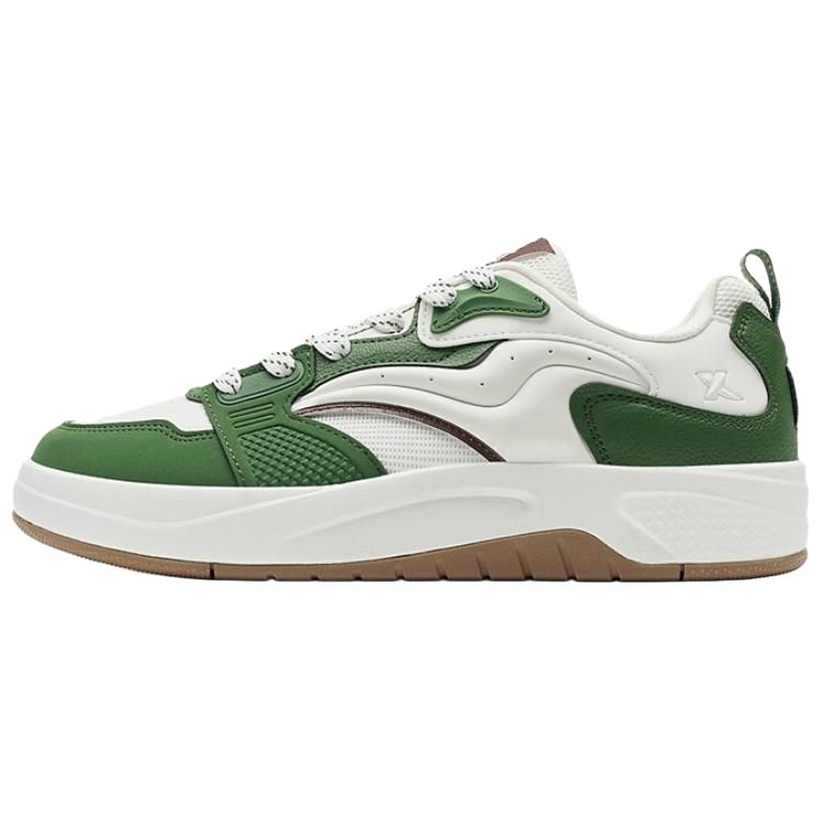 

XTEP Износостойкие легкие низкие кроссовки для скейтбординга Coverage, мужские, Wild Green Sail White