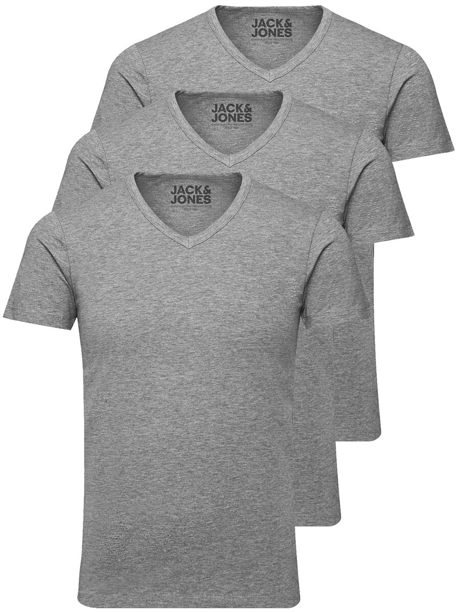 

Рубашка JACK & JONES JJV-Neck, пятнистый серый