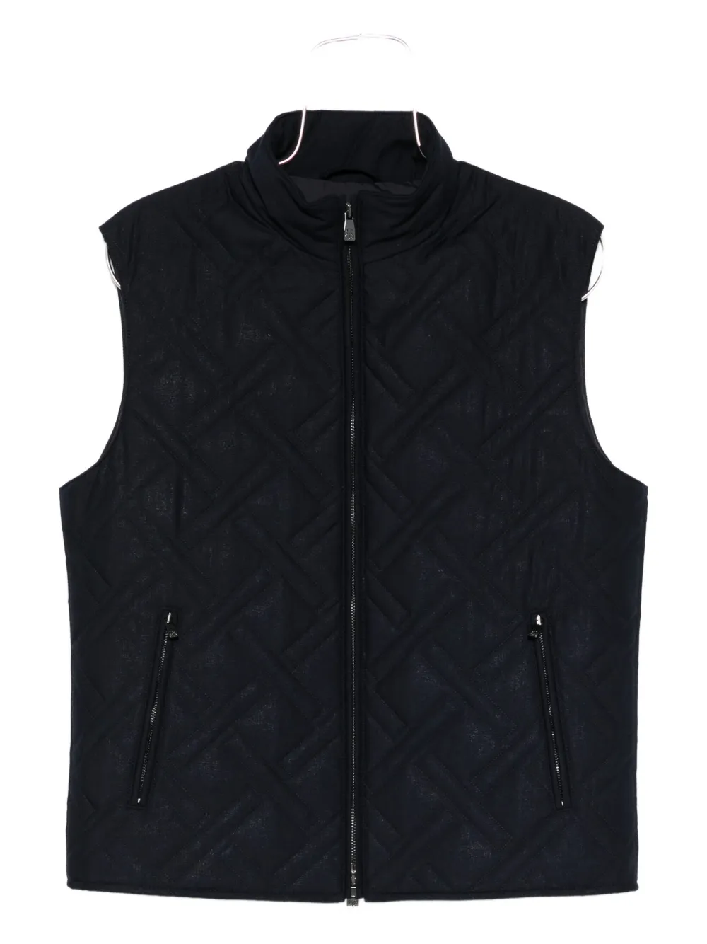 

Стеганый жилет на молнии Corneliani, синий