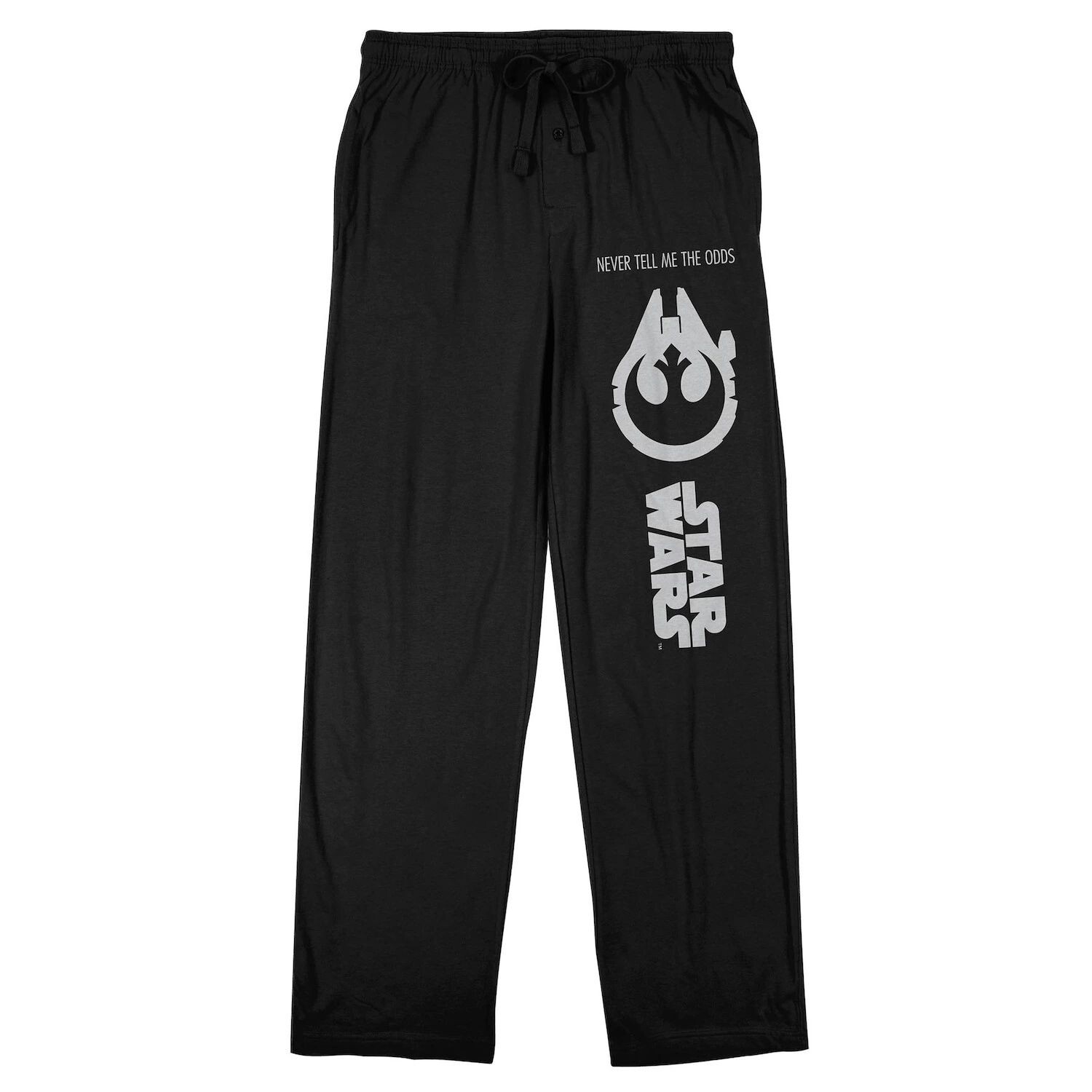 Мужские брюки для сна с надписью «Never Tell Me The Odds» Star Wars Rebel Alliance — фото 2