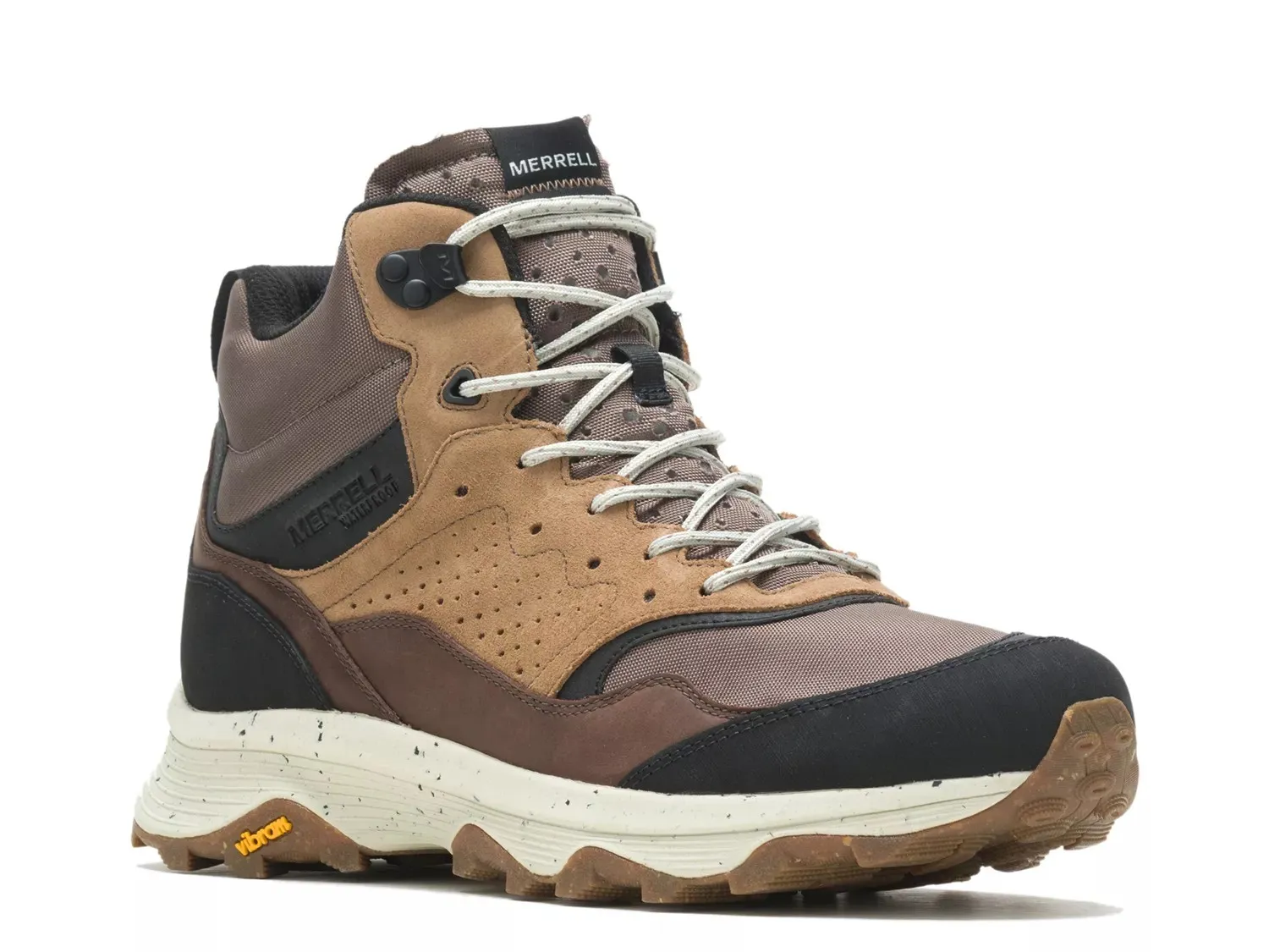 Кроссовки женские Merrell Speed Solo из замши комбинированные, коньячный
