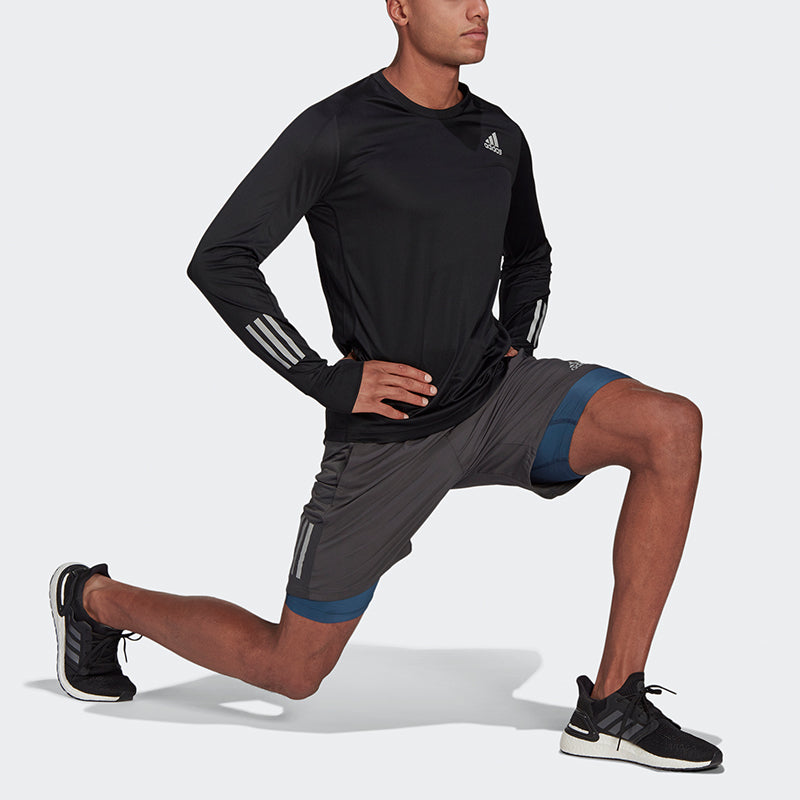 Спортивный топ adidas OWN THE RUN Long Sleeves Top 'Black' GJ9977, черный — фото 4