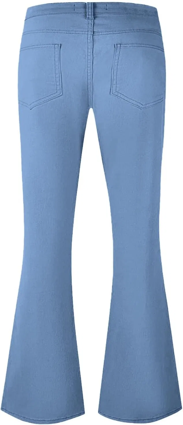 Джинсы клеш Vintage, Sky Blue — фото 4