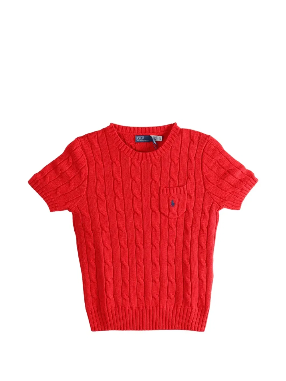 Свитер крупной вязки с карманами Polo Ralph Lauren, красный