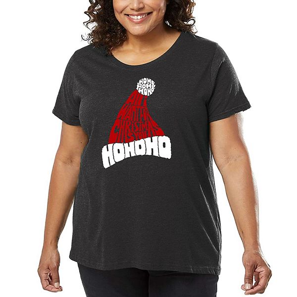 

Футболка с принтом All I Want for Christmas Is You для женщин plus size La Pop Art, Grey, Серый, Футболка с принтом All I Want for Christmas Is You для женщин plus size La Pop Art, Grey