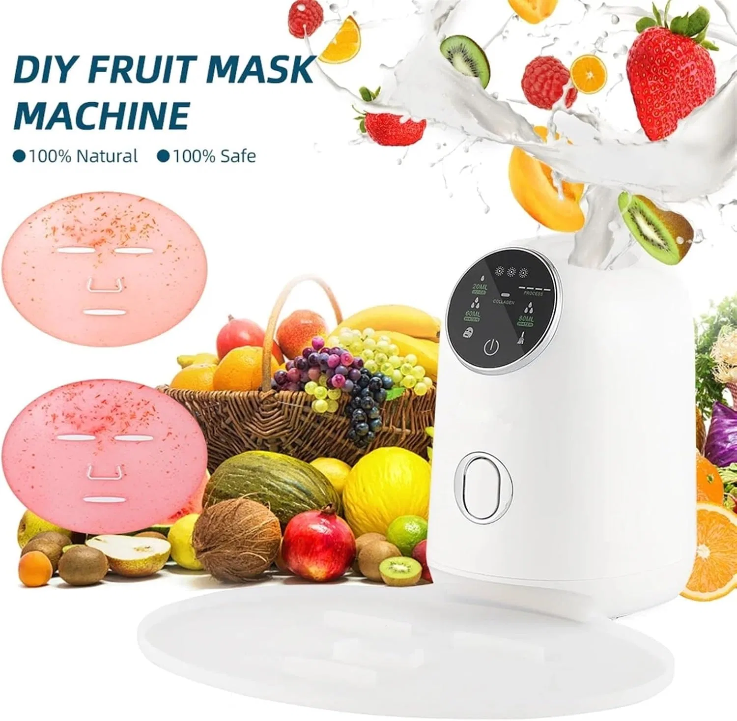 Маска для лица Vegetable Fruit Face Mask Making Machine, XGHDPBM, белый — фото 3