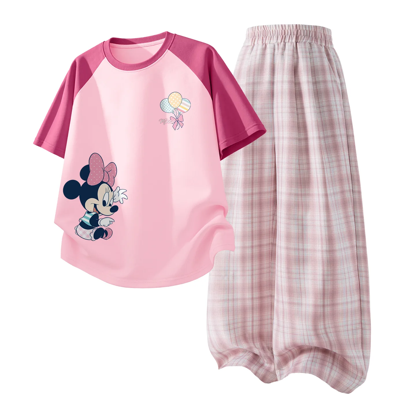 Детский спортивный комплект Casual Sportswear из 2 предметов Disney, Di Sweet Cherry Blossom K Berry Pink+Solid Color Quartz Pink — фото 3