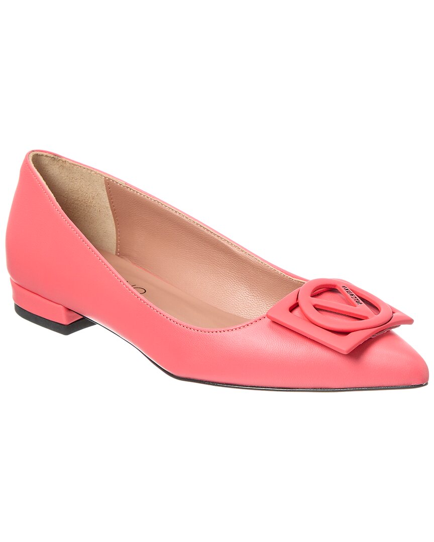 Валентино от Марио Валентино Флора Кожаные балетки Valentino by Mario Valentino, оранжевый