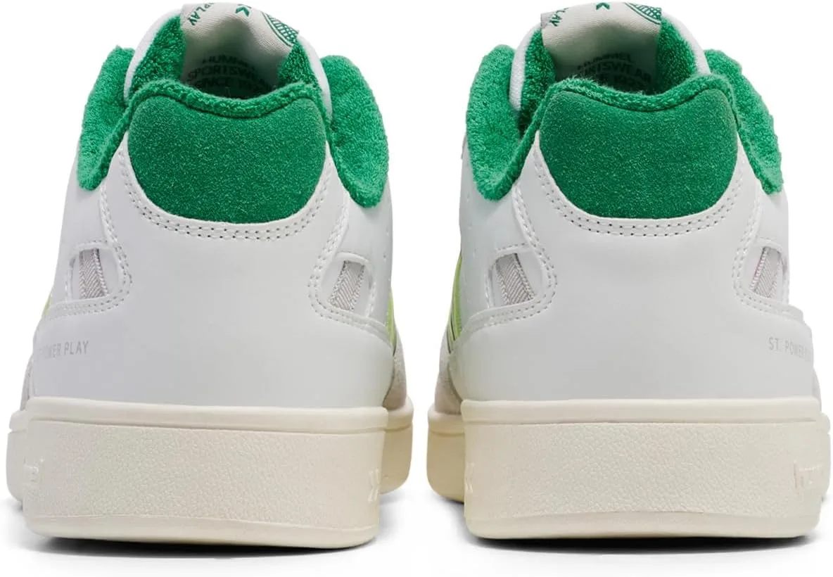 Кроссовки Hummel St. Power для взрослых со шнурками, белый/зеленый — фото 4