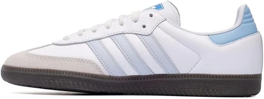 Мужские кроссовки Adidas Samba OG, белый/синий — фото 2
