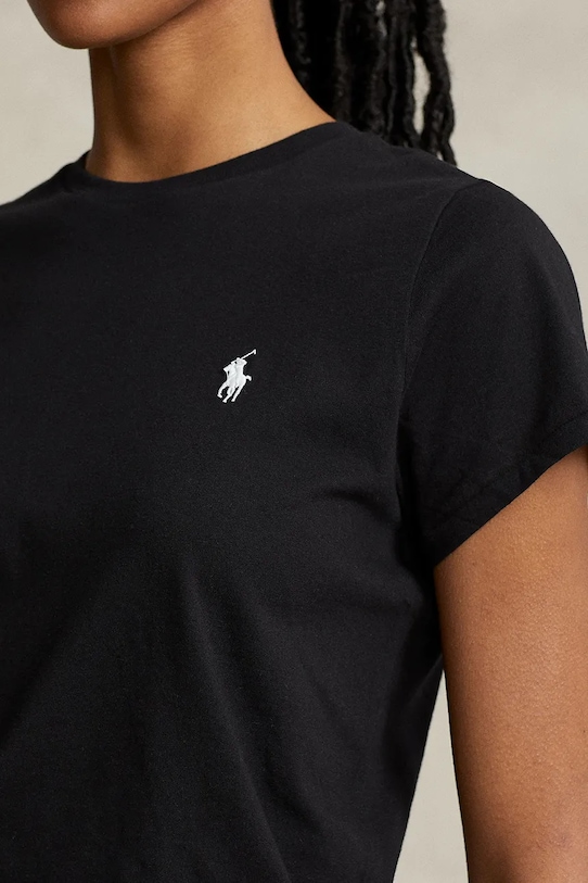 Хлопковая футболка Polo Ralph Lauren, черный — фото 4
