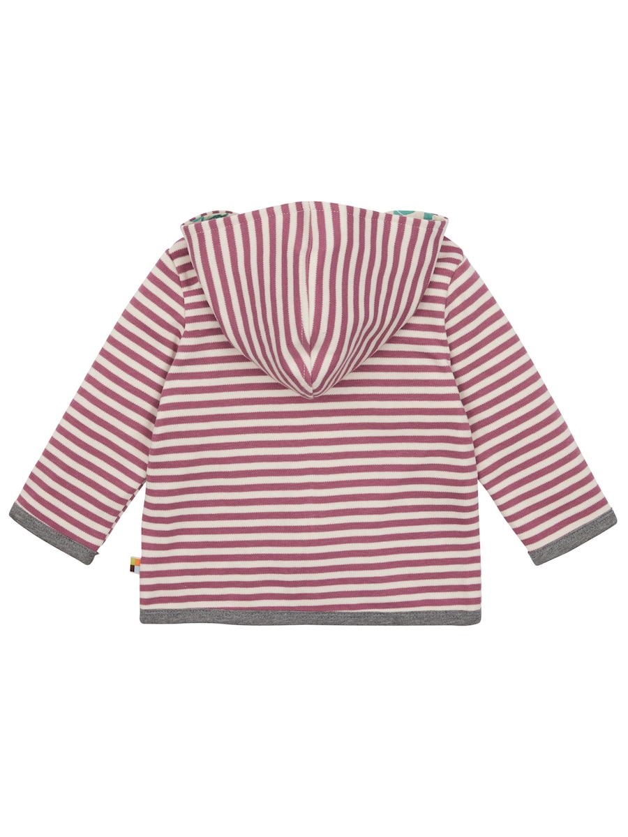 Толстовка с капюшоном на молнии loud + proud Wendejacke mit Kapuze, Berry — фото 3