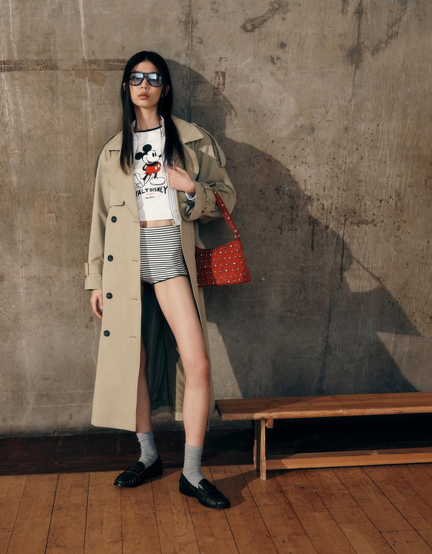 

Пальто-Тренч большого размера Bershka, хаки