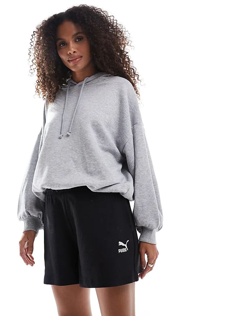 

Классические ребристые шорты черного цвета Puma