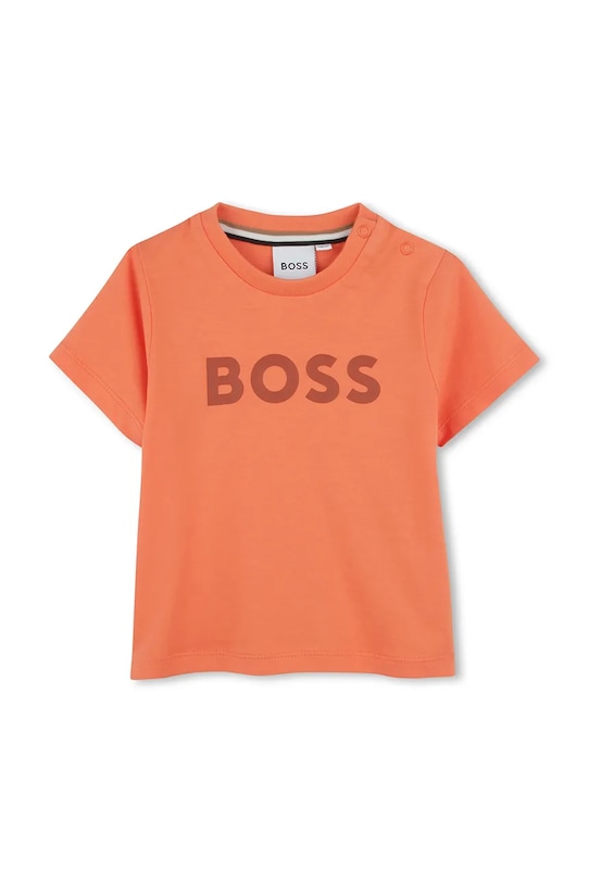 

Хлопковая футболка для малышей Boss, оранжевый