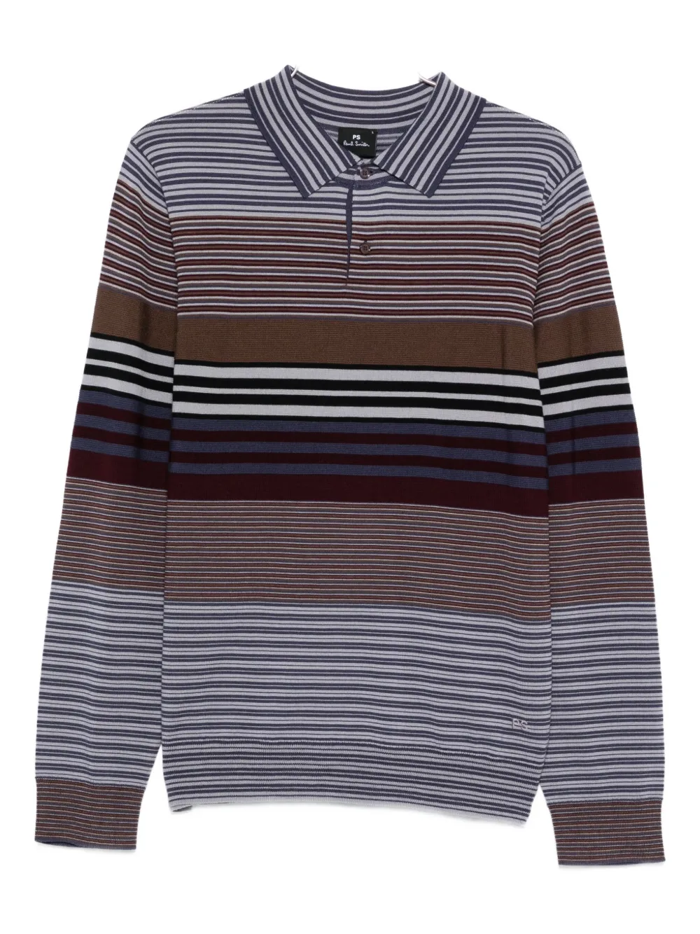 

Поло в полоску PS Paul Smith, фиолетовый