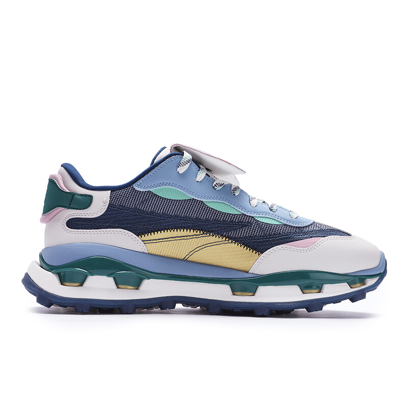 Кроссовки FILA KM2 Lifestyle Shoes Men Low-top Sapphire/White Agate Gray, белый — фото 2