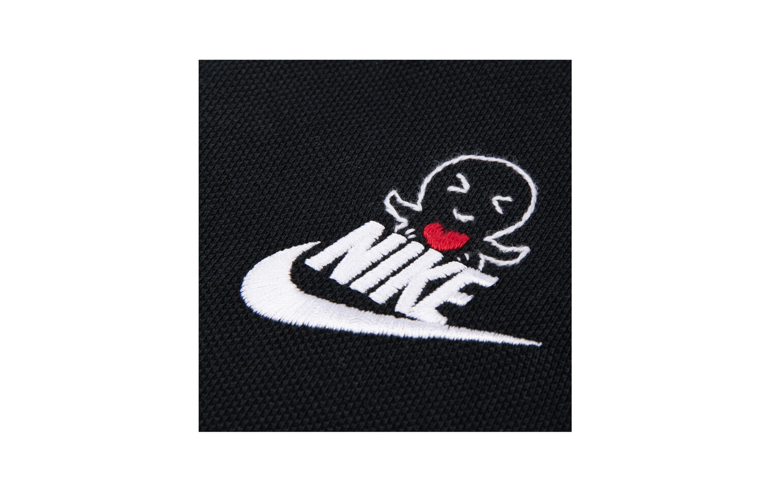 

Рубашка поло унисекс черная Nike, черный