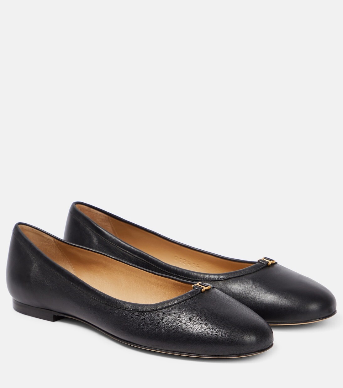 Кожаные балетки marcie Chloé, черный