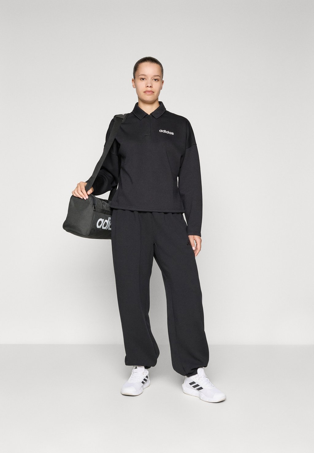 Поло Adidas Sportswear, черный — фото 2