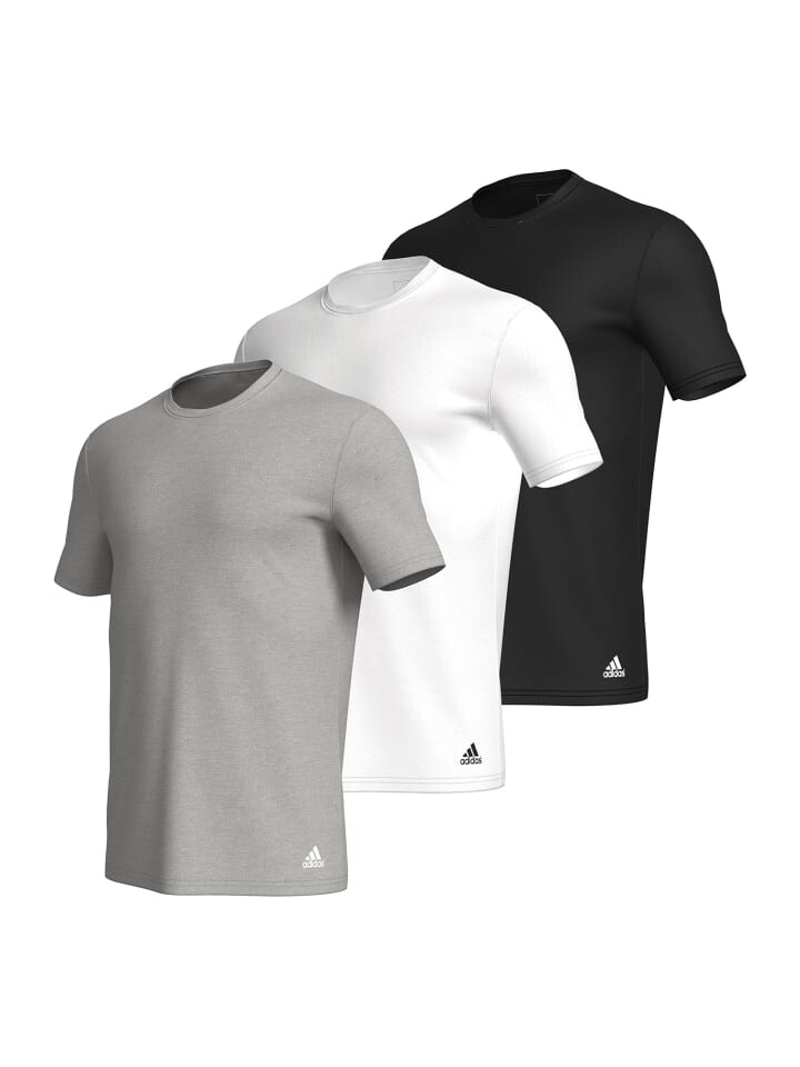 

Майка adidas T Shirt CREW NECK, цвет schwarz, grau, weiß