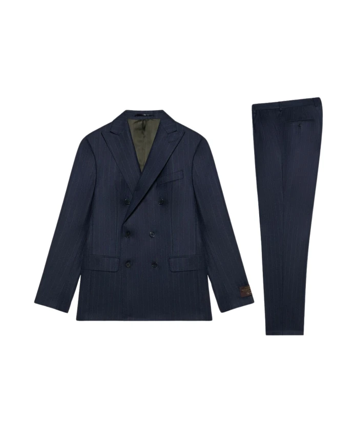 

Костюм обычного кроя Mariner из чистой шерсти. Brooks Brothers, синий