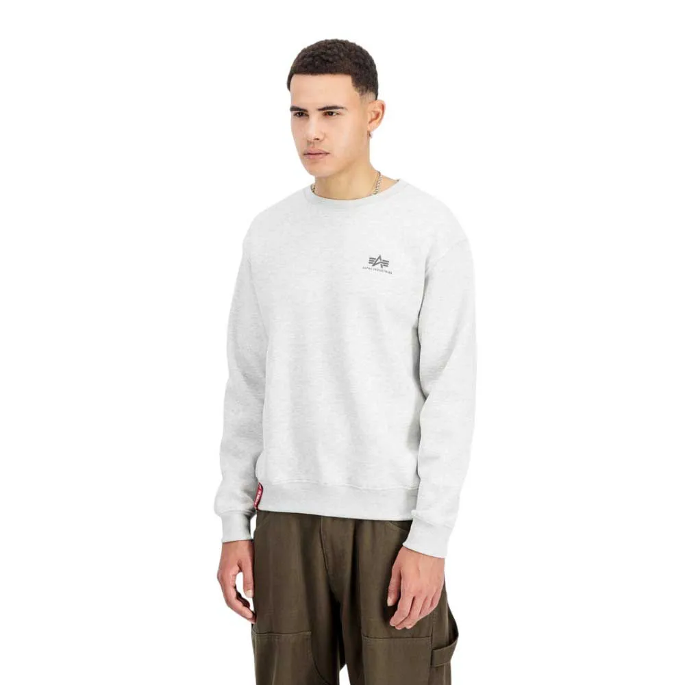 

Толстовка Alpha Industries Basic Small Logo, серый