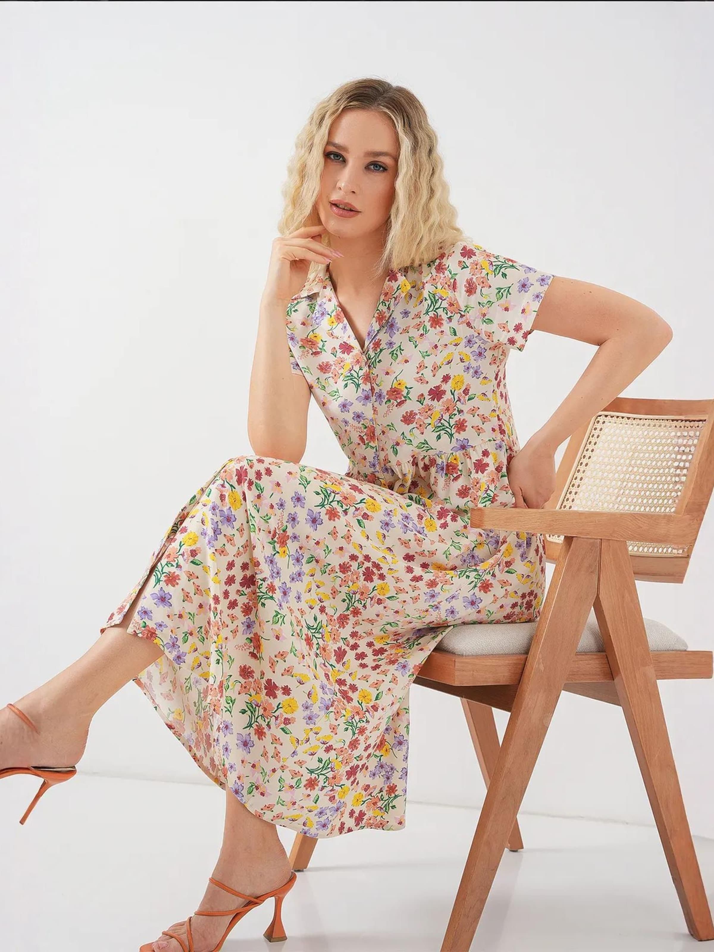 

Bigdart Платье-рубашка в натуральном белом