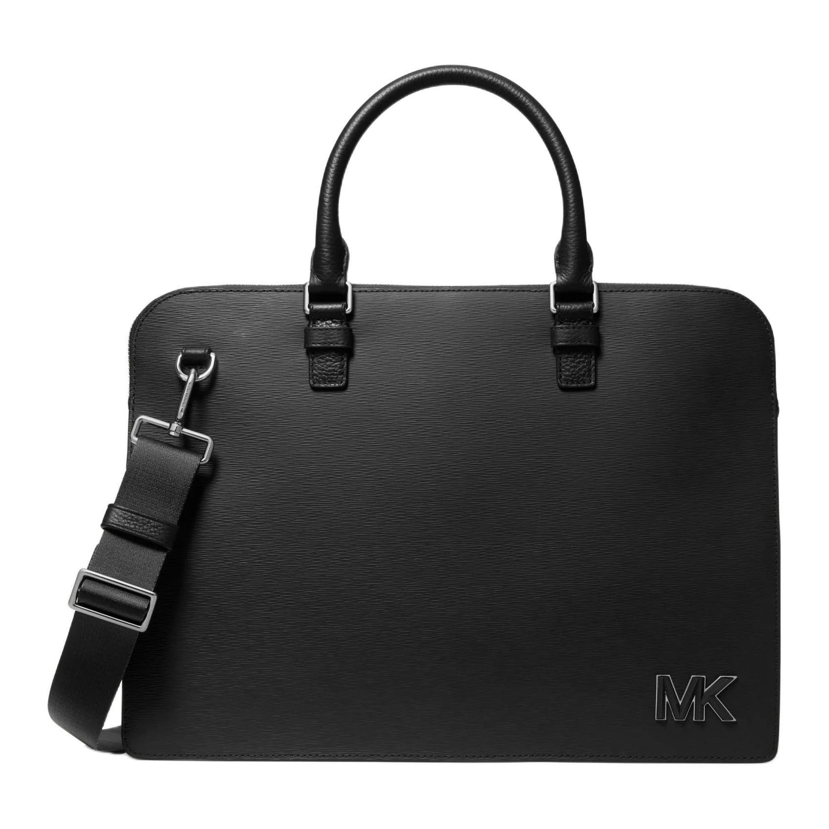 

MICHAEL KORS Кожаный портфель Хадсон мужской черный