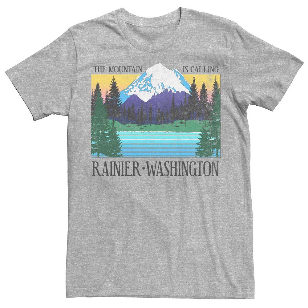 

Мужская футболка Rainier Washington The Mountain Is Call Licensed Character, цвет Athletic Heather