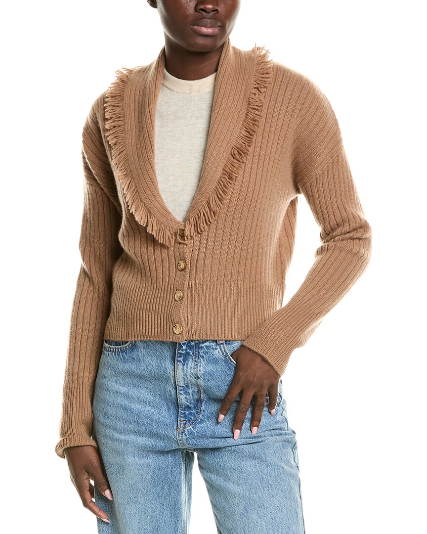 

Кардиган QUINN Jersey Waterfall из смеси шерсти и кашемира, цвет tan