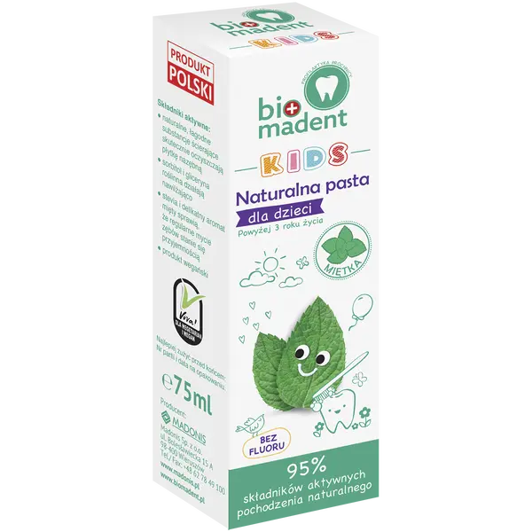 

Детская зубная паста, 75 мл Bio Madent Kids