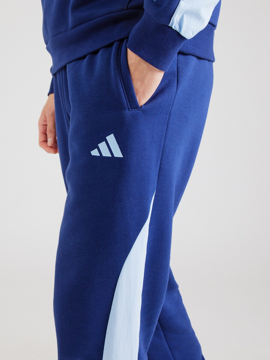 Обычные тренировочные брюки ADIDAS SPORTSWEAR Ess, темно-синий/светло-синий — фото 3
