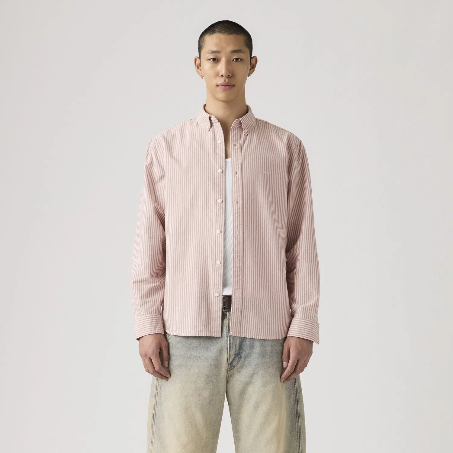 Настоящая рубашка на пуговицах Levi's, Pink — фото 3