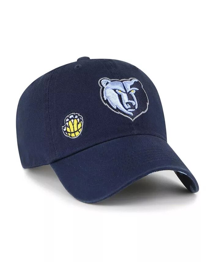 

Женская темно-синяя регулируемая шляпа с капюшоном Memphis Grizzlies Confetti Undervisor '47 Brand, синий