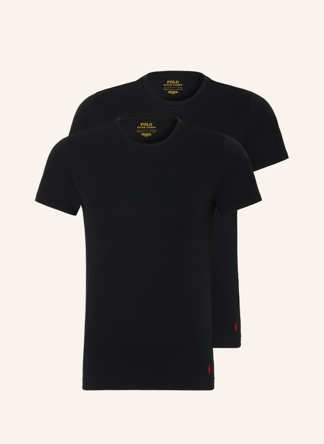 

2 пачки футболок Polo Ralph Lauren, черный