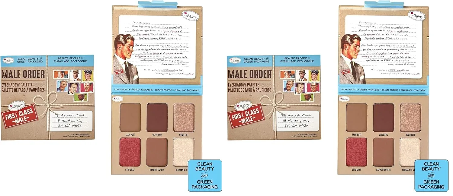 Палетка теней для век theBalm Male Order 56.70 г (2 шт.), First Class Male