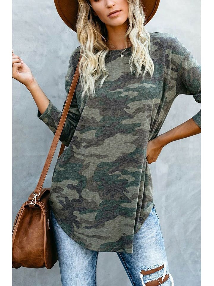 

Блуза Milan Kiss Bluse, цвет Oliv/Bunt