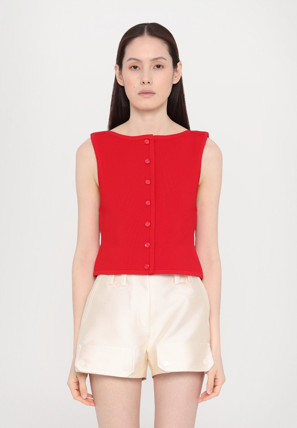 

Жилет HAUT ENCOLURE BATEAU DETAIL TUBULAIRES sandro, красный
