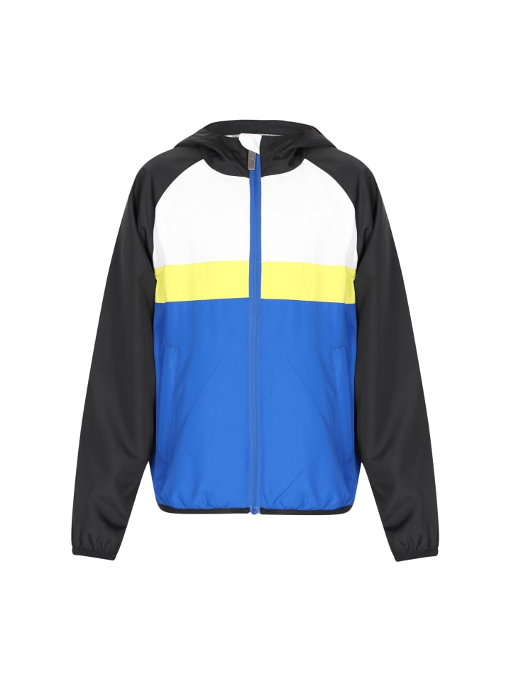 

MO Детская куртка-анорак королевского синего цвета в стиле колорблок